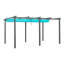 Pergola d'extérieur en aluminium rétractable avec auvent-90611747-90611742