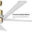 Ventilateur de plafond 54 po avec lumières DEL Krishona-1238363003