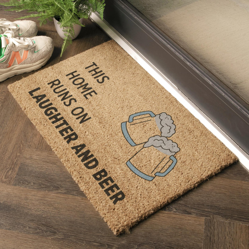 Bittinger Non-Slip Outdoor Doormat, Rectangle 40 x 60 cm