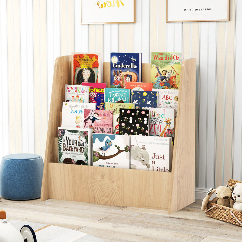 Bibliothèque pour enfants 4 niveaux, Beige
