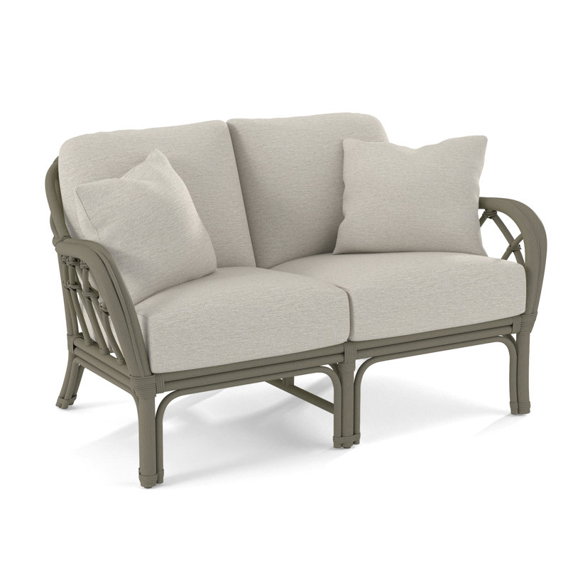 Edgewater Upholstered 56'' Loveseat, Greystone, Basic Grey; 0317-83