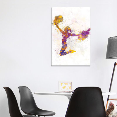 Young Woman Cheerleader III 1 Piece Wrapped Canvas Painting