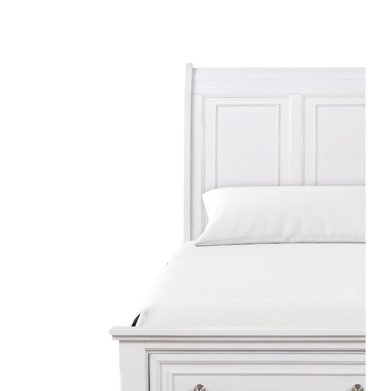Très grand lit Meade G8975A-KB (4 boîtes), blanc, Blanc, Très grand lit