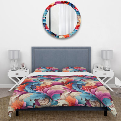 Retro Vibes Paisley Pattern Duvet Cover
