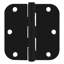Charnière de porte résidentielle à roulement à billes 3 1/2 "x 3 1/2" 5/8, noir mat, paquet de 1-70536873