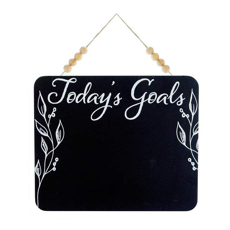 Tableau noir suspendu en bois 14 po