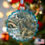 4'' Handmade Glass Animals Holiday Shaped Ornament
