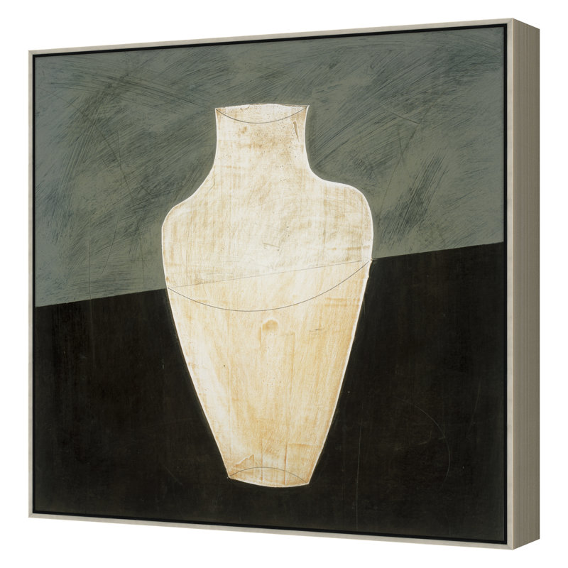Vase I Print by JB Hall, 50" H x 50" W, Silver Framed