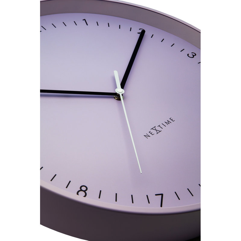 Citybeat Metal Wall Clock, Lavender