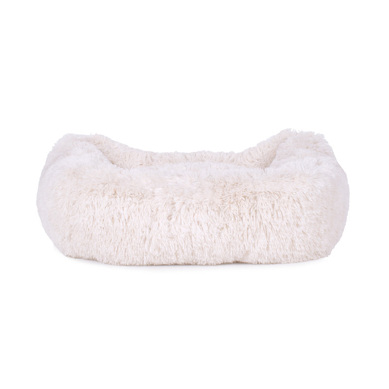 Lit pour animaux Teddy Bear Kuddler, Moyen (l 32 po x P 26 po x H 10 po), Blanc