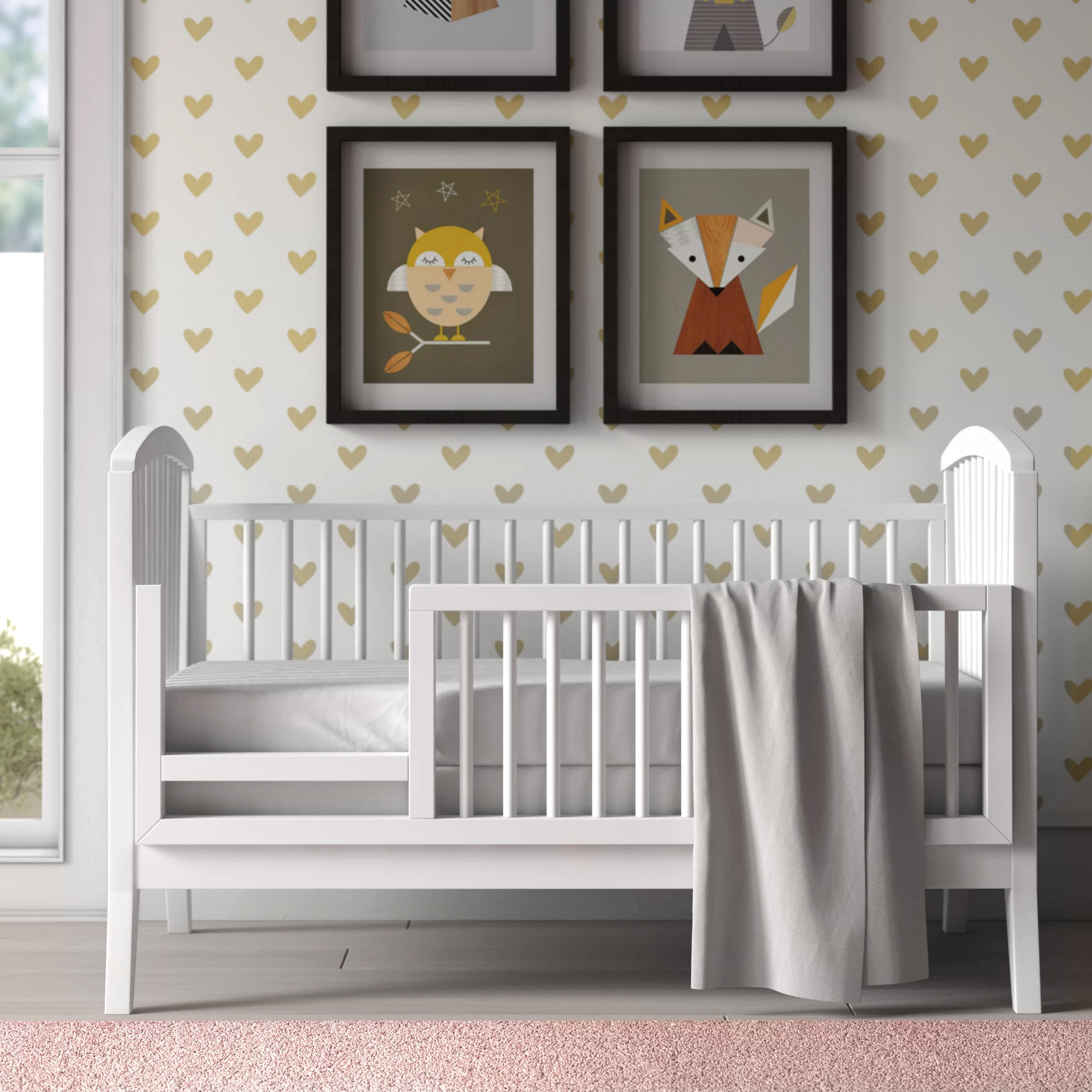 Crotty Toddler Bed Rail, French White