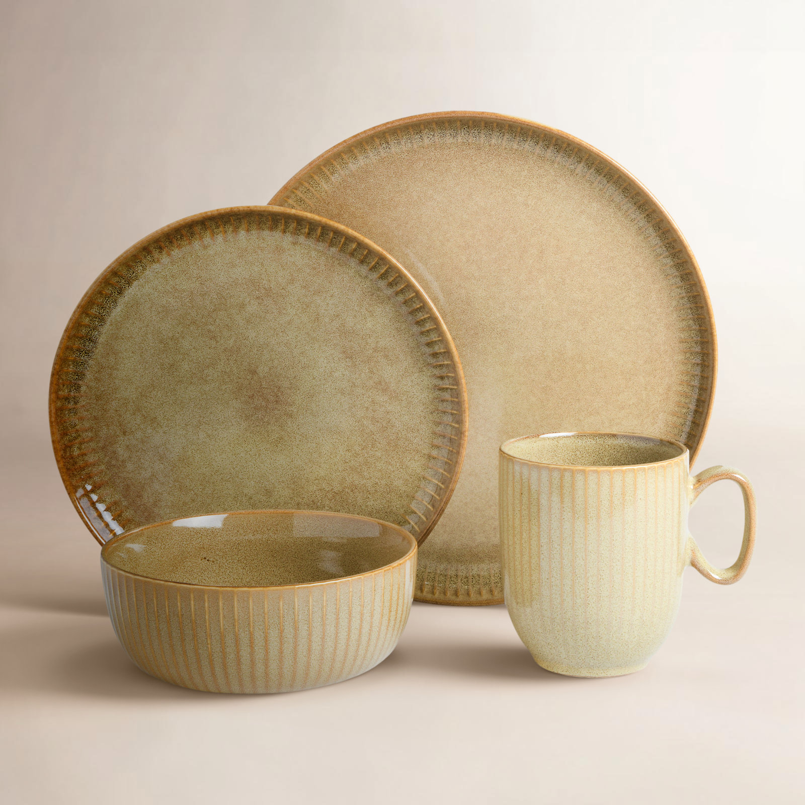 Blaise Stoneware Dinnerware Set - Service for 4