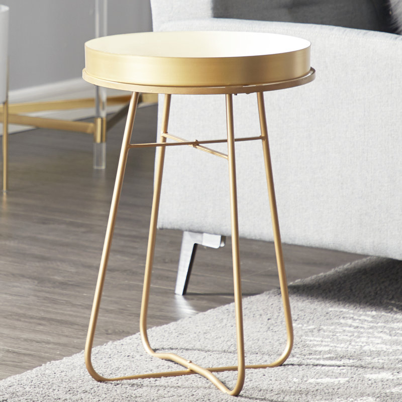 Table de bout Tray, Blanc