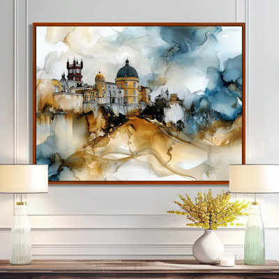Aquarelle, Palais de Pena au Portugal II - Portugal, art mural