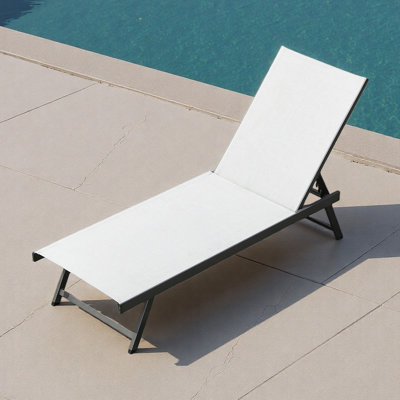 Chaise longue de plage pour l'extérieur