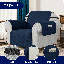 Quilted Reversible with Pockets and Adjustable Strap Box Cushion Armchair Slipcover-1005593706