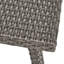 Extérieur 4Pc Pe, gris - avec structure en fer et structure en matériau imperméable, tissu pour le temps