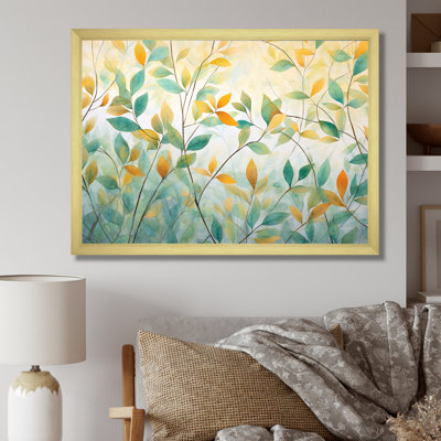 «Leaves Autumn Sunlight Harmony IV», reproduction sur toile