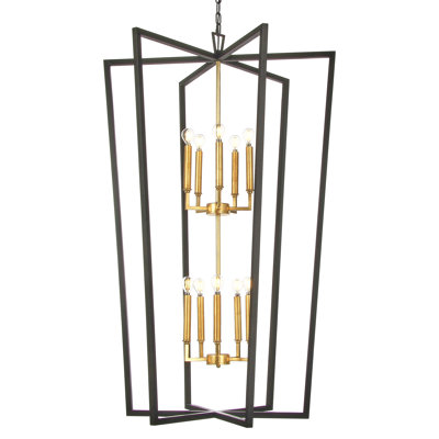 Robin 10 - Light Lantern Geometric Chandelier
