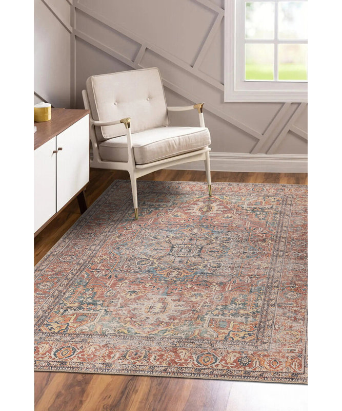 Caretta Oriental Indoor / Outdoor Rug, Rectangle 4'7" x 6'3"