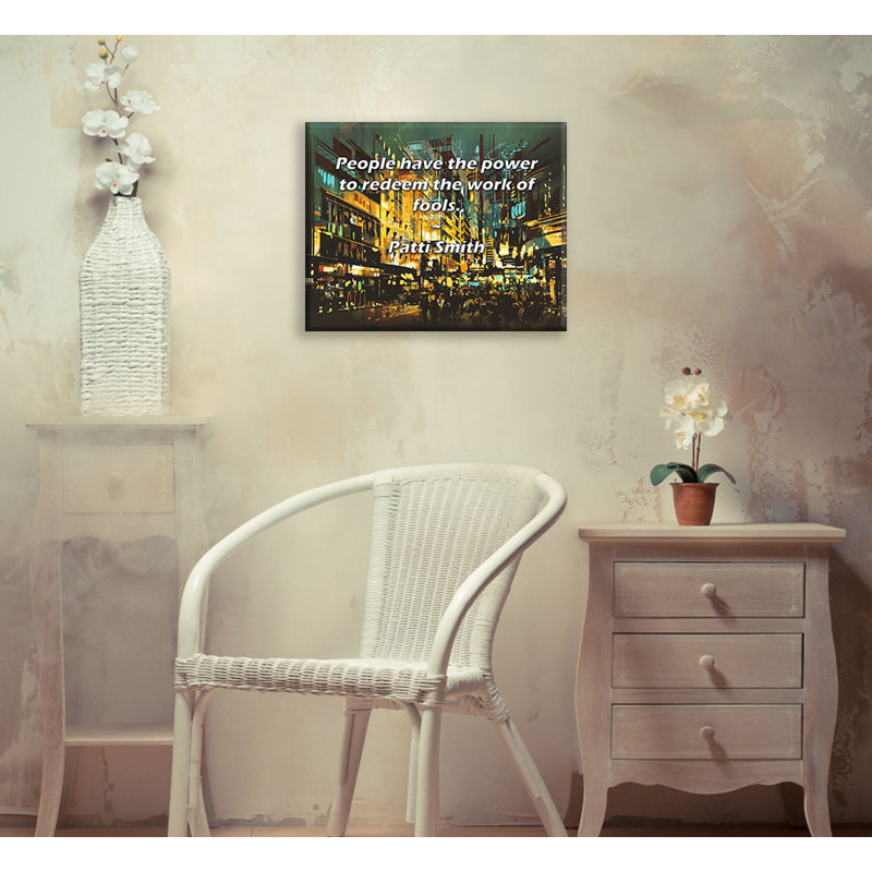 Toile tendue Astoria Grand Gallery par John Wright: «Une grand-mère est vieille à l’extérieur et jeune, H 13 po x l 18 po