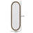 Iron Art Gold Oval Retro Handing Mirror for Room,Bedroom, Entrance-118380353