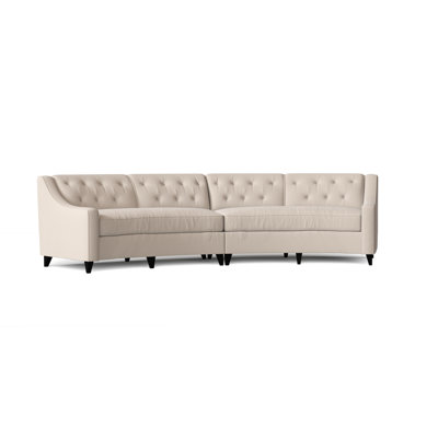 Charlotte Upholstered Curved Sectional Symmetrical