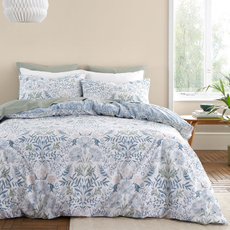 Hedgerow Hopper 200 Thread Count Cotton Duvet Cover Set, Kingsize - 2 Standard Pillowcases