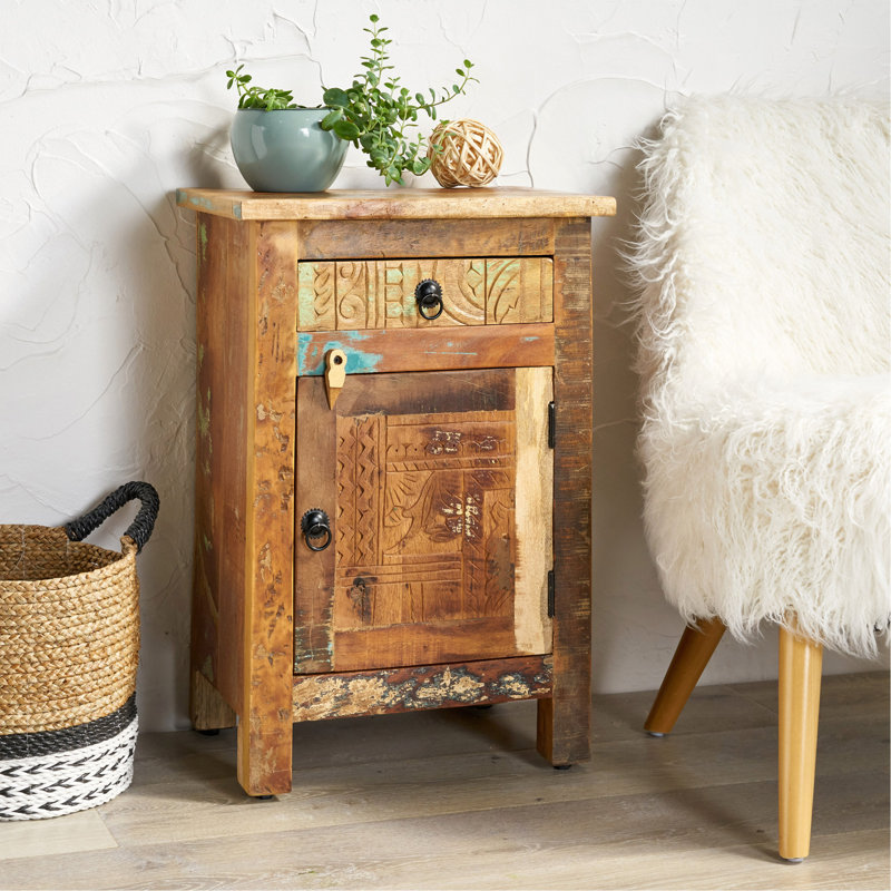 Carved Side Table