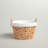 Altaira Round Wicker Laundry Basket with Handles, Whimsical Water Hyacinth Basket, Supportive Metal Frame, Removable Polyester Liner, Handwoven, Well-Structured and Versatile-757855468