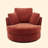 40" W Dahlonega Slipcovered Swivel Barrel Chair-560805778-635921149