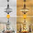Modern Black Crystal Chandelier,5-Light