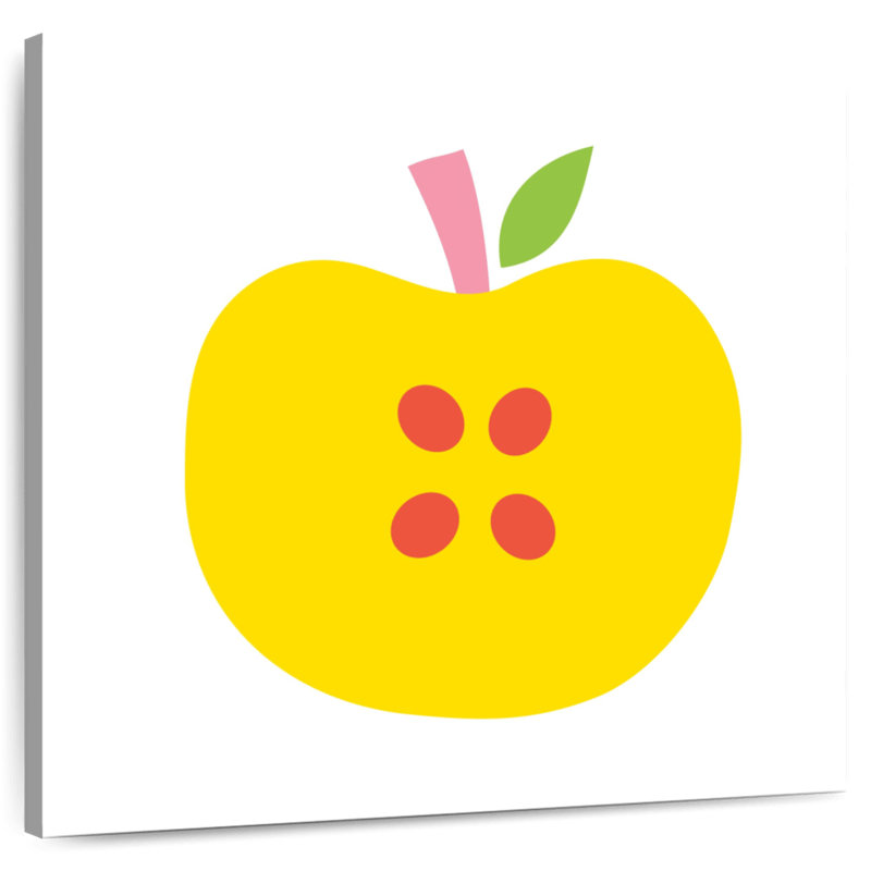 Pomme jaune, H 10 po x l 10 po