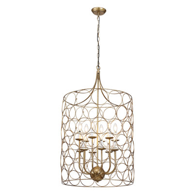 Jugtown 12 - Light Dimmable Chandelier