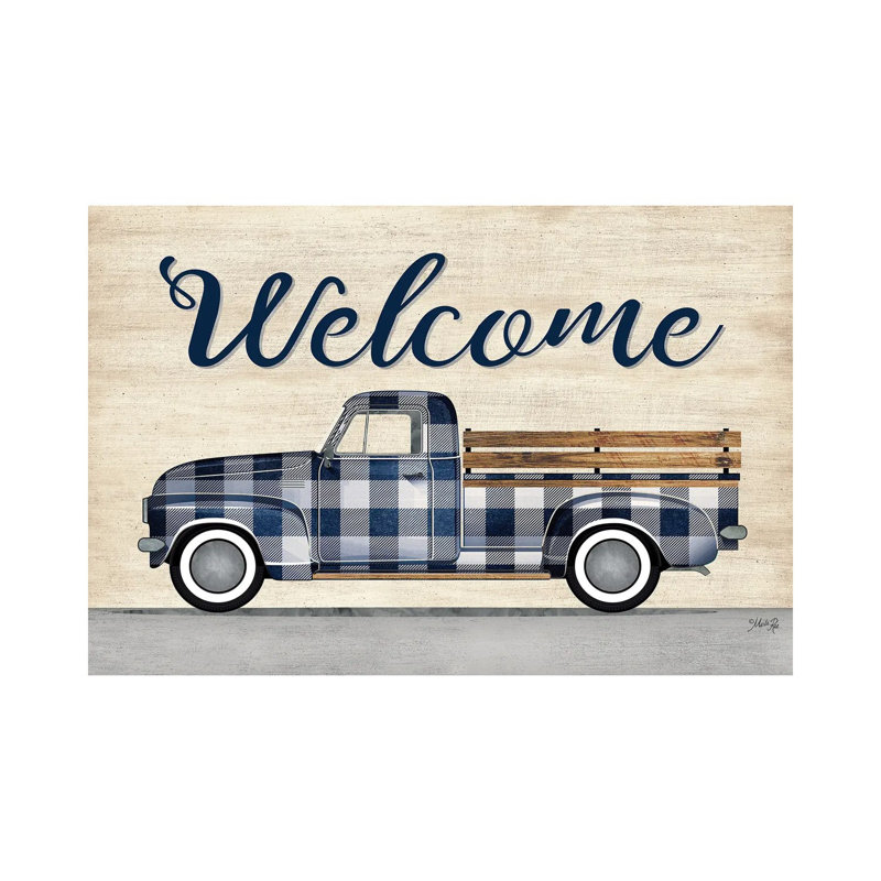 Welcome Truck by Marla Rae - Wrapped Canvas Graphic Art 1 Piece Wrapped Canvas Wall Art, 30.48cm H x 45.72cm W x 1.91cm D