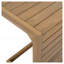 Table de bout en C brun