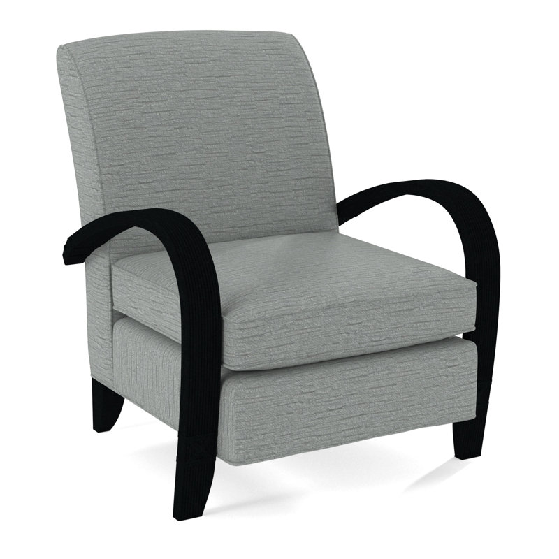 Vero Armchair, Black, White Performance Fabric; 0851-94