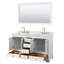 Ensemble de meuble-lavabo double 60 "avec miroir Deborah-97738970-97738972-97754505