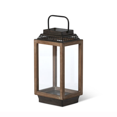 Rustic Wooden Candle Lantern