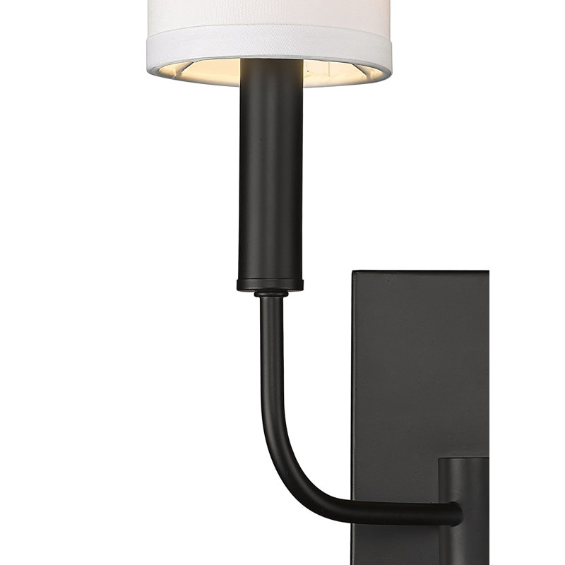Danzel Candle Wall Light, Black