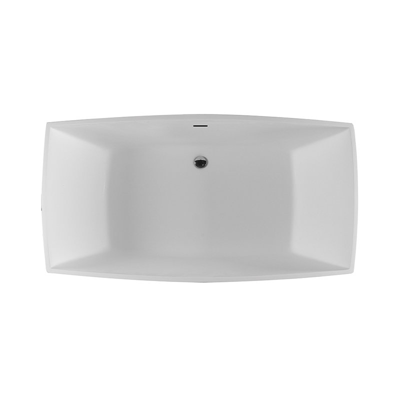 Adrian 67.5" Freestanding Air Bathtub, Gloss White