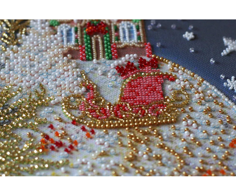 Ensemble de broderie Abris Art Bead - Conte de Noël