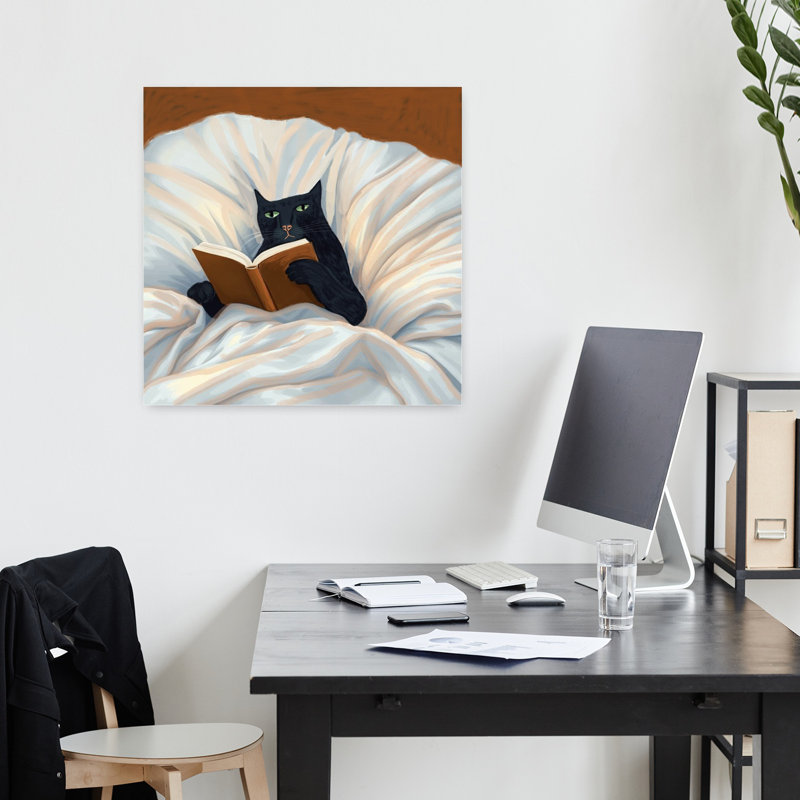 Art contemporain, art contemporain pour chat, H 18 po x l 18 po