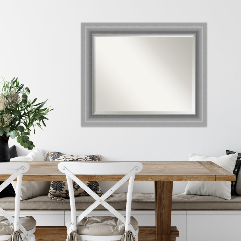 Miroir d'appoint mural en plastique Crowell, 28 po x 34 po