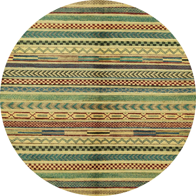 Abstract Indoor Rug, Round 3'