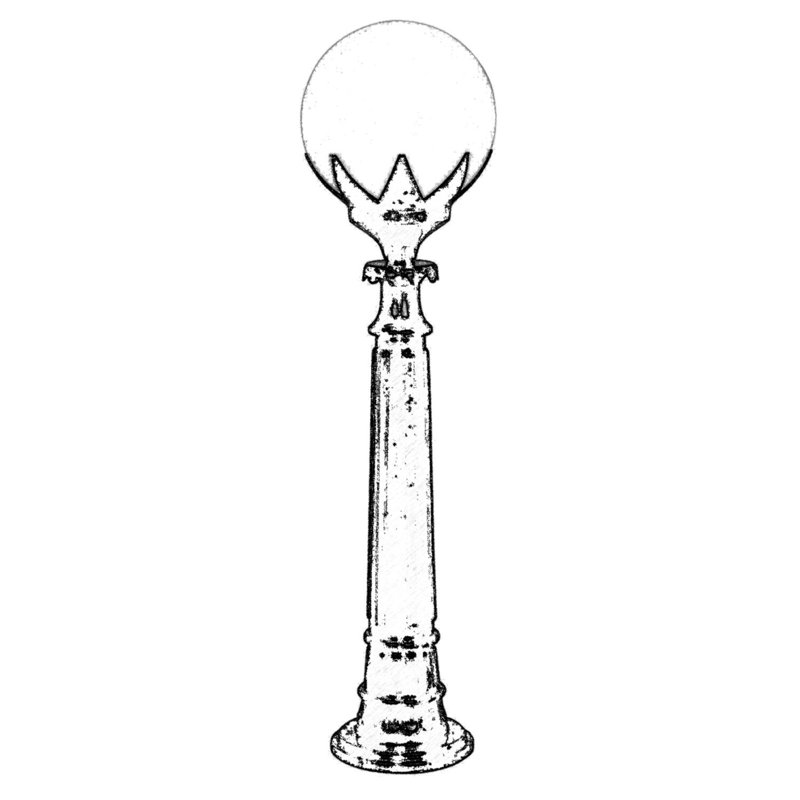 Aarjan Frosted Lamp Post (Full)