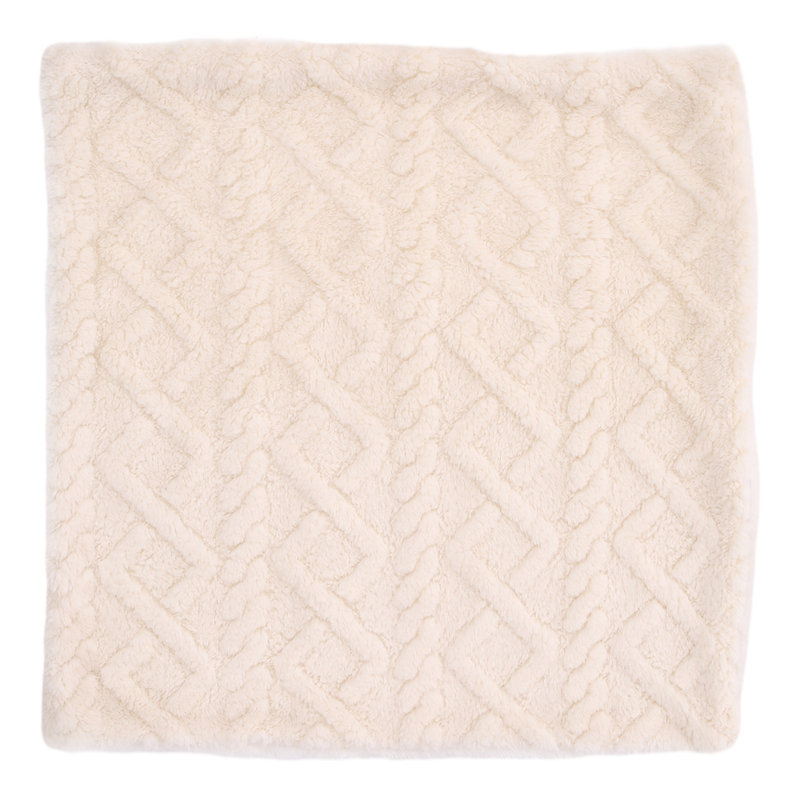 Cotton White Square Cushion