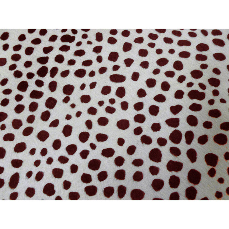 Tapis d’intérieur/brun blanc/brun stenciled brésiliened vache