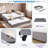 Upholstered Daybed With Trundle And Usb-476948396