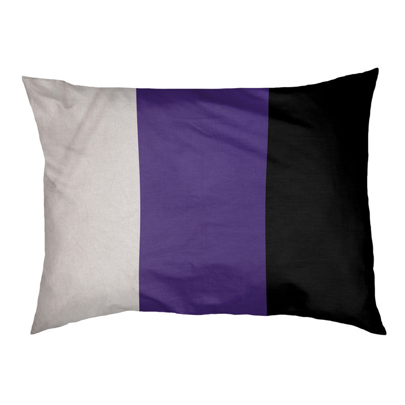 Coussin de lit pour chien Cincinnati, Très grand (l 50 po x P 40 po x H 7 po), Blanc / mauve / noir